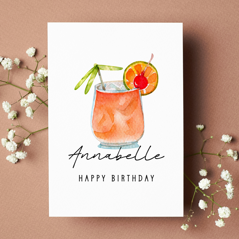 Personalised Happy Birthday Card