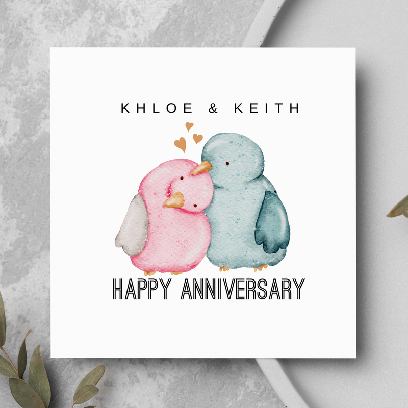 Personalised Happy Anniversary Card