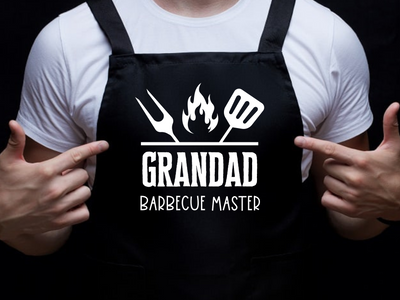 Personalised Barbecue Apron for Grandad