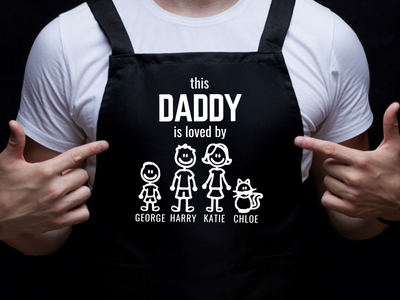 This Daddy Is Loved By Personalised Apron