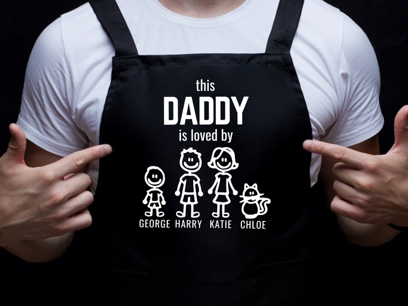 This Daddy Is Loved By Personalised Apron