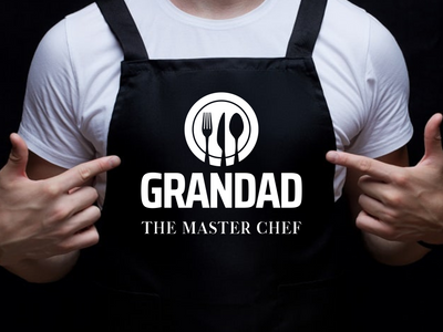 Personalised Masterchef Barbecue Apron for Grandad