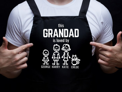 This Grandad Is Loved By Personalised Apron