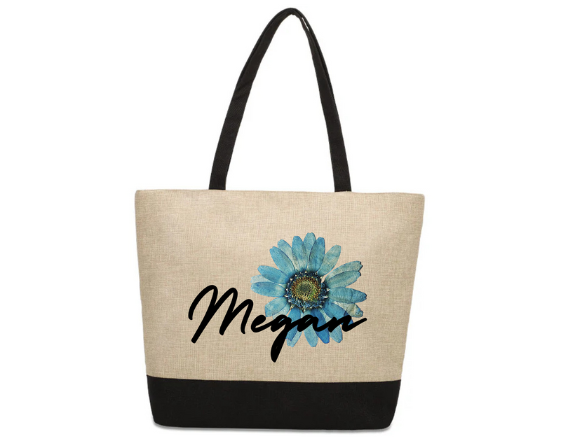 Personalised Linen Jute Bag