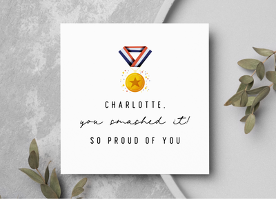 Personalised So Proud Of You Card