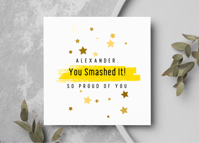 Personalised So Proud Of You Card