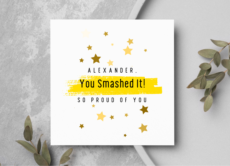 Personalised So Proud Of You Card