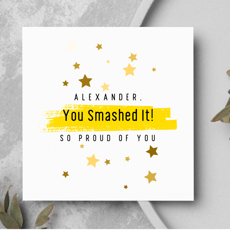 Personalised So Proud Of You Card