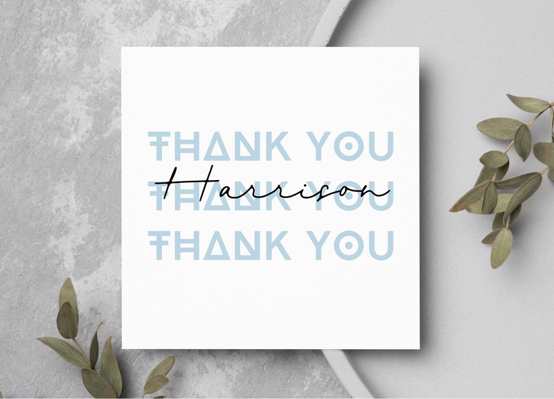 Personalised Thank You Card