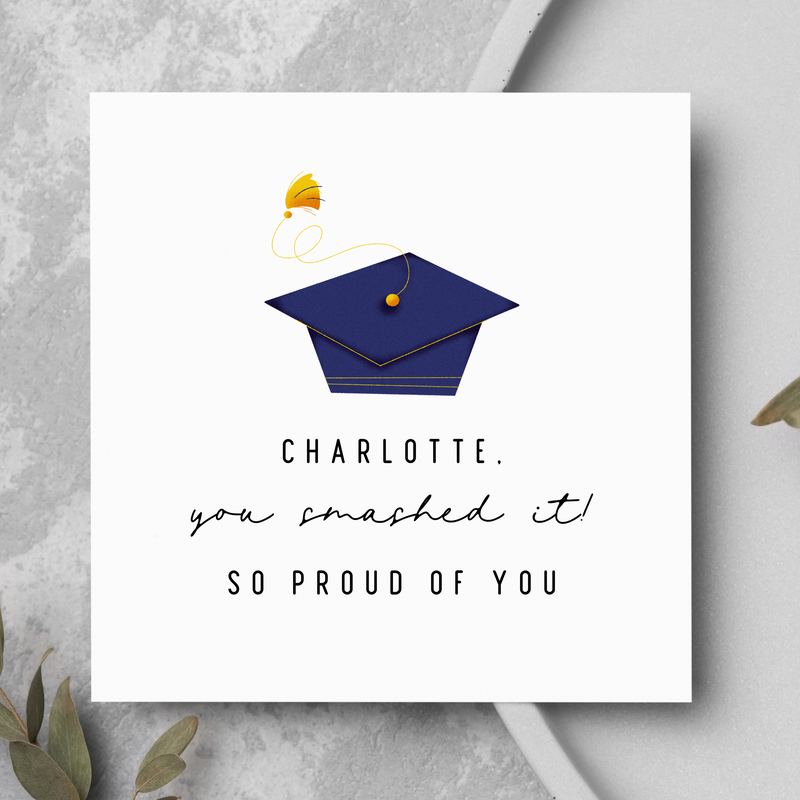 Personalised So Proud Of You Card