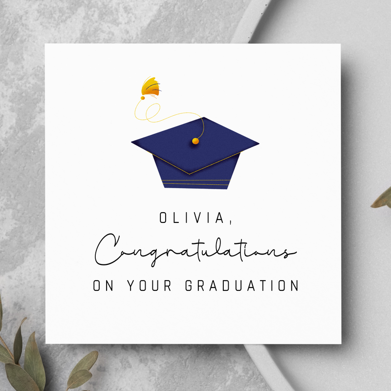 Personalised Congratulations On Your Graduation Card