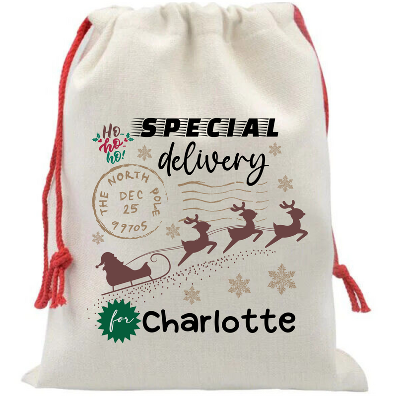 personalised Christmas sack