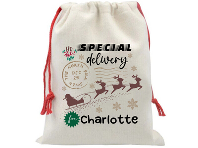 Personalised Special Delivery Christmas Sack