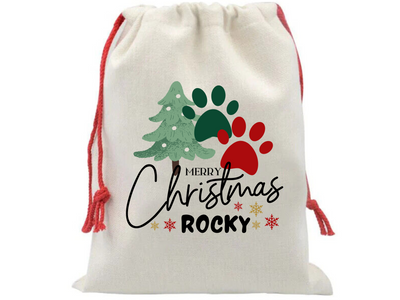 Personalised Special Delivery Christmas Gifts Sack for Pets