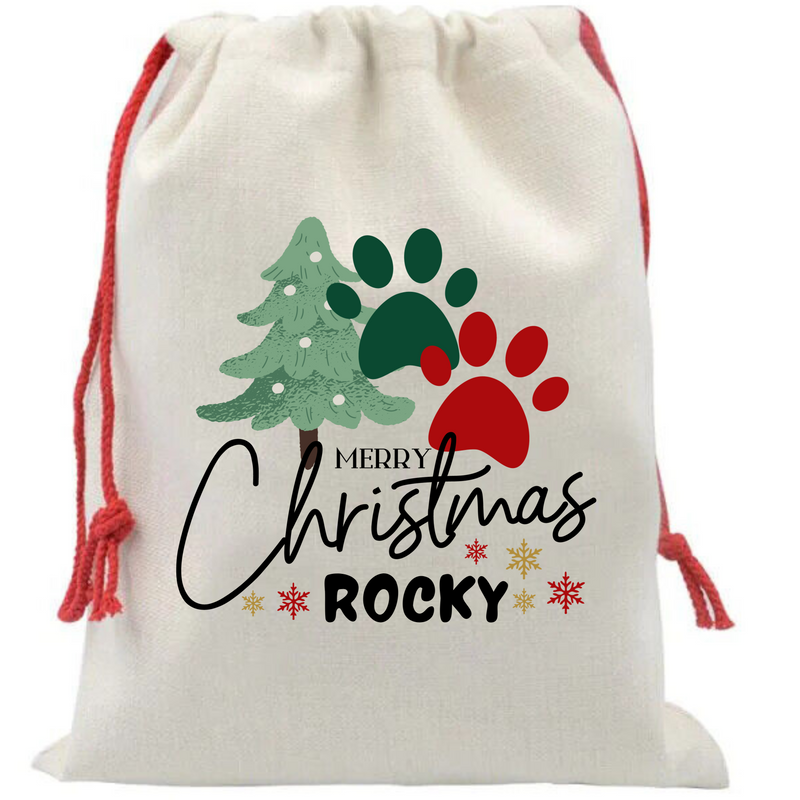 Personalised Special Delivery Christmas Gifts Sack for Pets