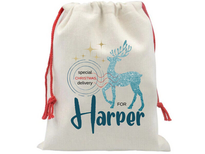 Personalised Christmas Linen Sack