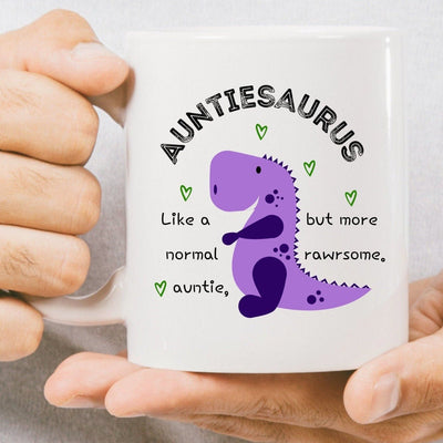 Dinosaur Mug Gift for Auntie 