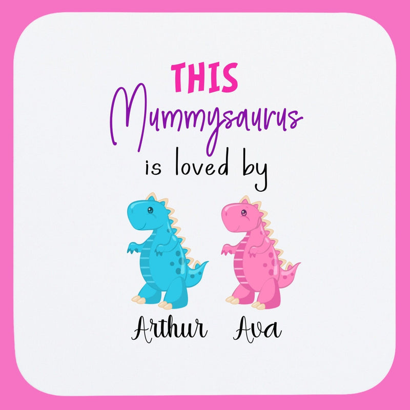 Personalised Mummysaurus Coaster for Mummy