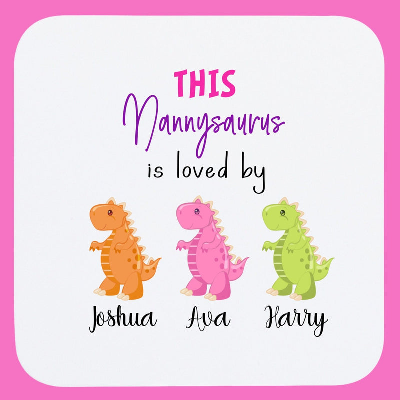 Personalised Nannysaurus Coaster