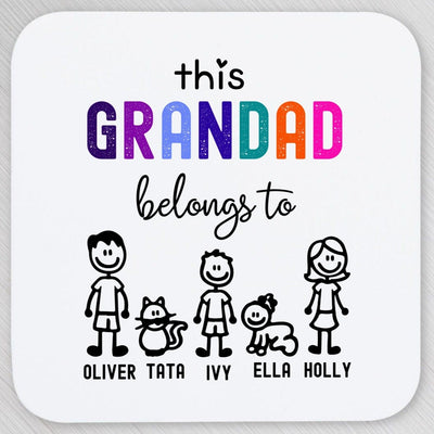 Personalised Coaster Gift for Grandad