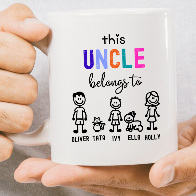 This Uncle Belongs to Custom Mug