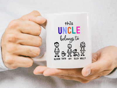 This Uncle Belongs to Custom Mug