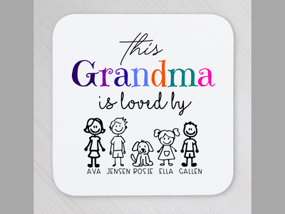 personalised coaster for grandma