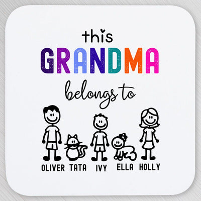 Personalised Coaster Gift for Grandma