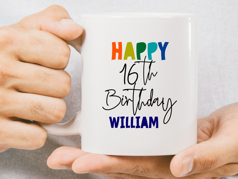 Personalised 16th Birthday Mug - Any Age