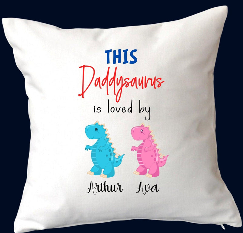 Daddysaurus Is Loved By Custom Cushion