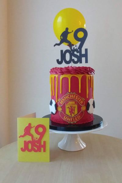 Personalised Footballer Cake Topper