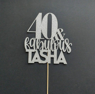 Personalised Age & Fabulous Custom Cake Topper - Any Age