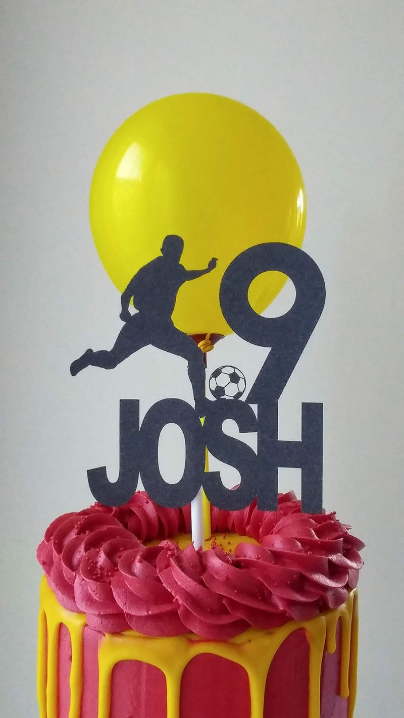 Personalised Footballer Cake Topper