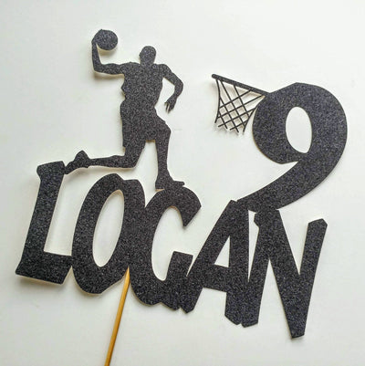 Personalised Basketball Cake Topper