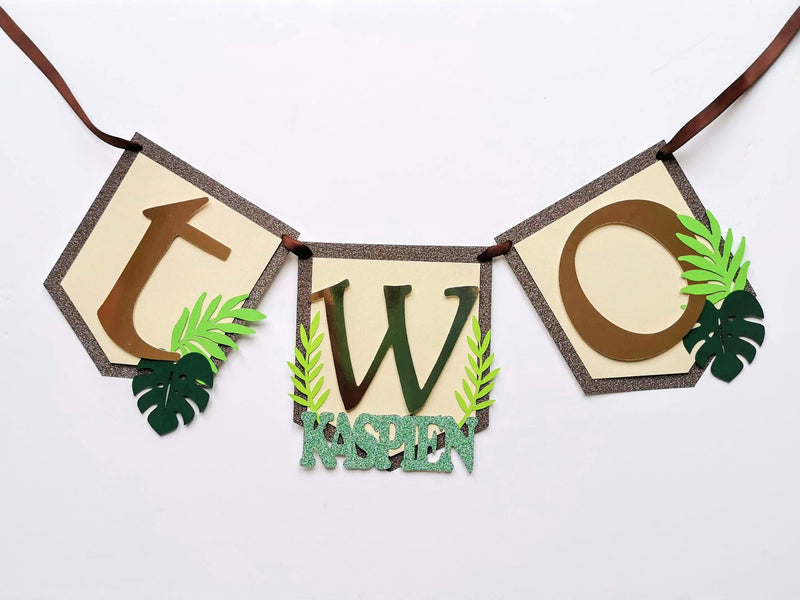 Personalised Two Wild Birthday Banner