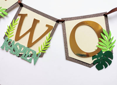 Personalised Two Wild Birthday Banner