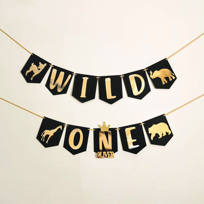 Personalised Wild One Birthday Banner