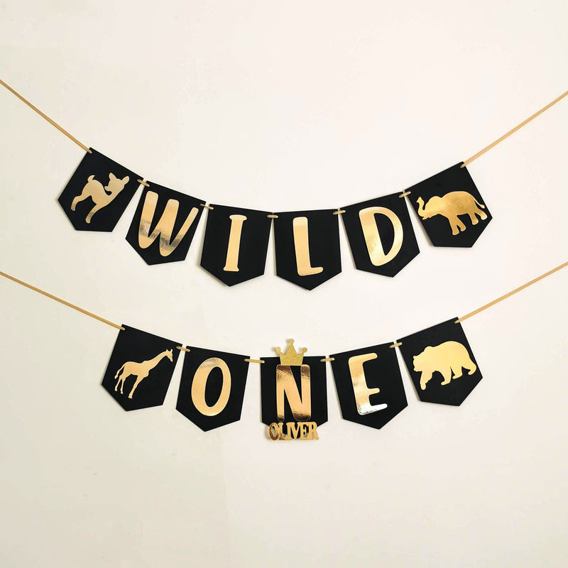 Personalised Wild One Birthday Banner