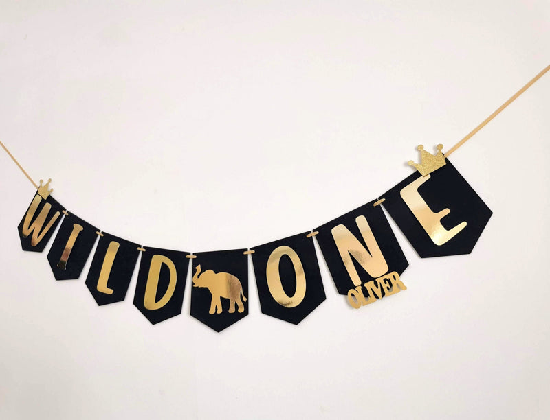 Personalised Wild One Birthday Banner