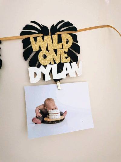 Personalised Wild One Birthday Photo Clips