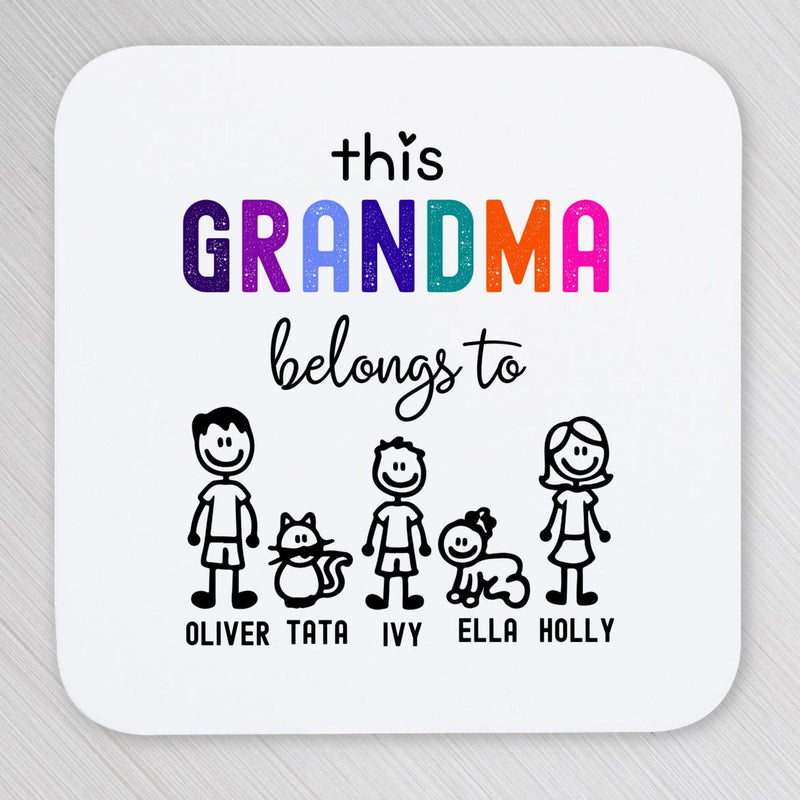 Personalised Coaster Gift for Grandma