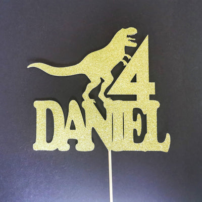 Personalised Dinosaur Cake topper - Any Age