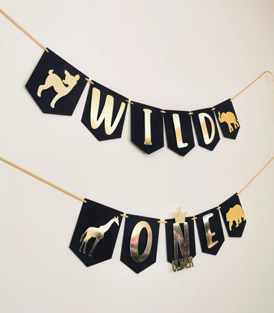 Personalised Wild One Birthday Banner