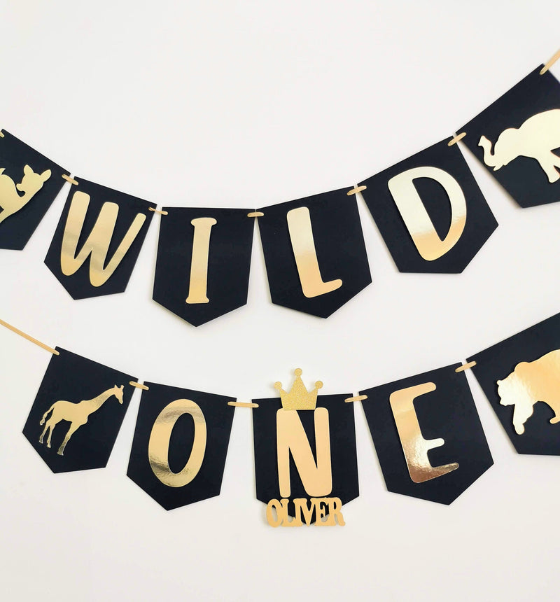 Personalised Wild One Birthday Banner