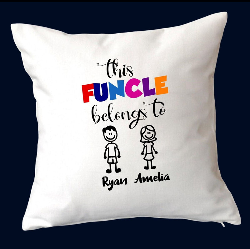 personalised uncle cushion