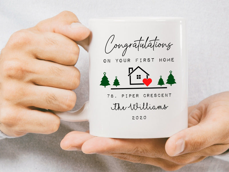 Congratulations On Your First Home Personalised Mug