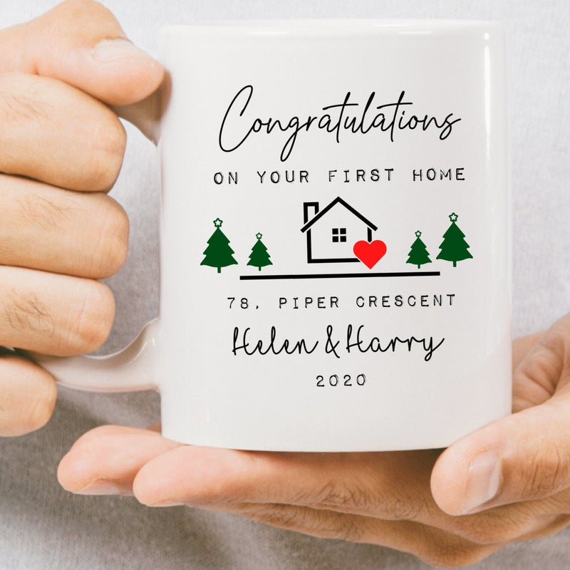 Congratulations On Your First Home Personalised Mug