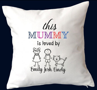 This Mummy is loved By Custom Cushion