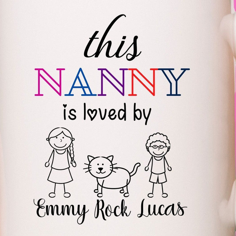 This Nanny is Loved by Coffee Mug Gift for Grandma