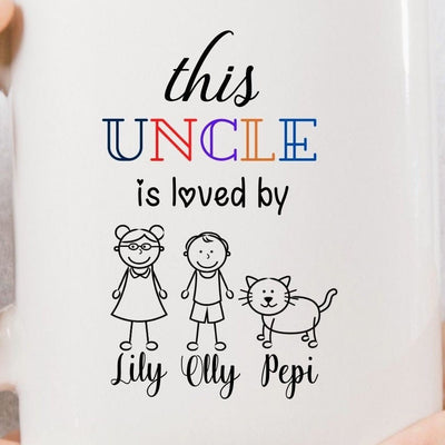 This Uncle Is Loved By Custom Mug Gift for Uncle